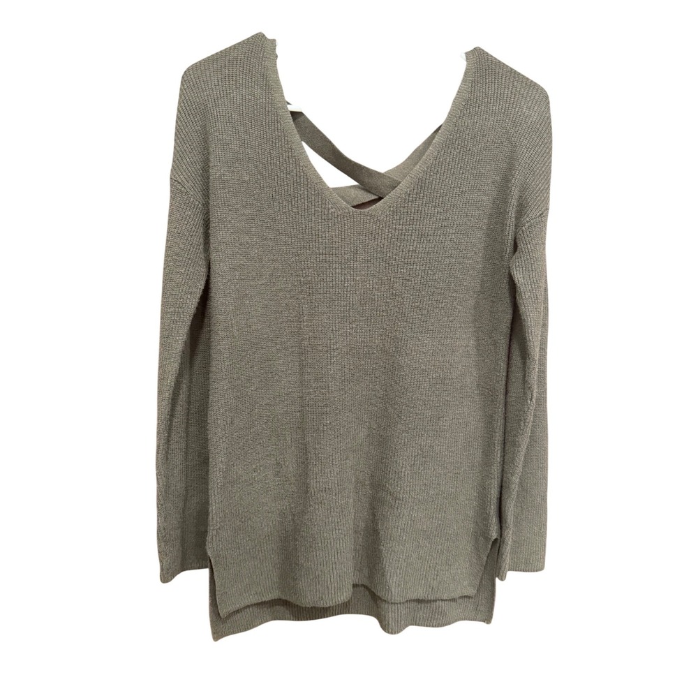 Hippie Rose Criss Cross Back Sweater Casual Knit Pullover Top Size S‎